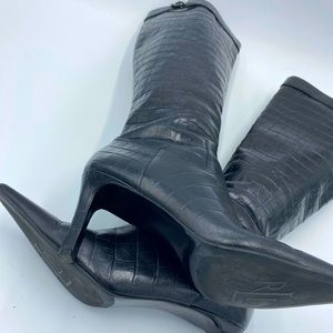 Black Knee High Boots - Ralph Lauren